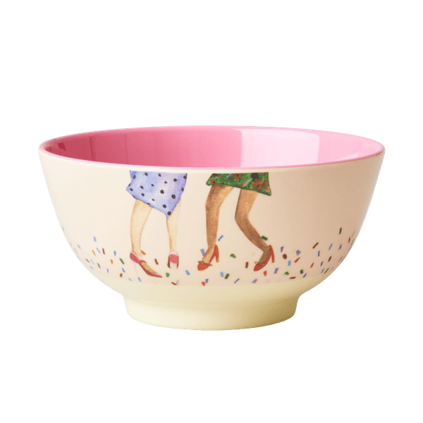 Rice, medium bolle i melamin, dancing legs