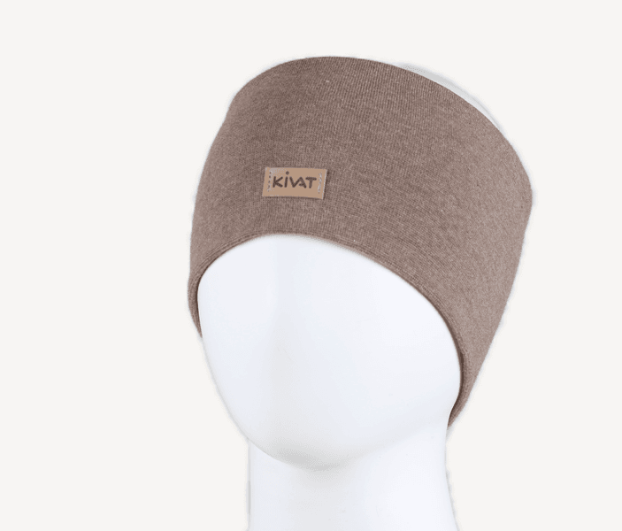 Kivat, brunmelert pannebånd med kivatlogo