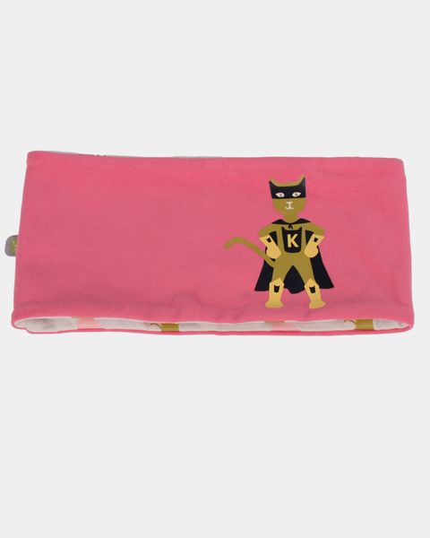 Kattnakken , Vendbart panneb&aring;nd superrosa