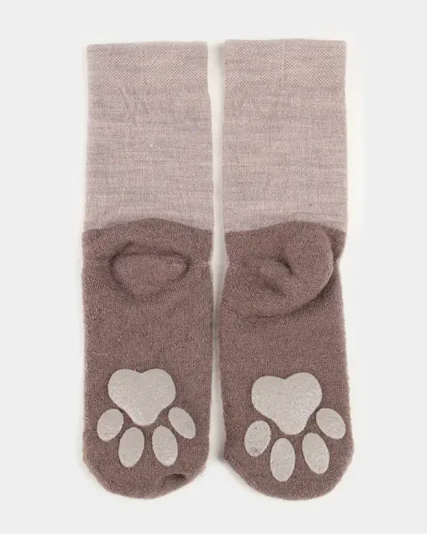 Kattnakken ullsokker antiskli m&aring;nefjell