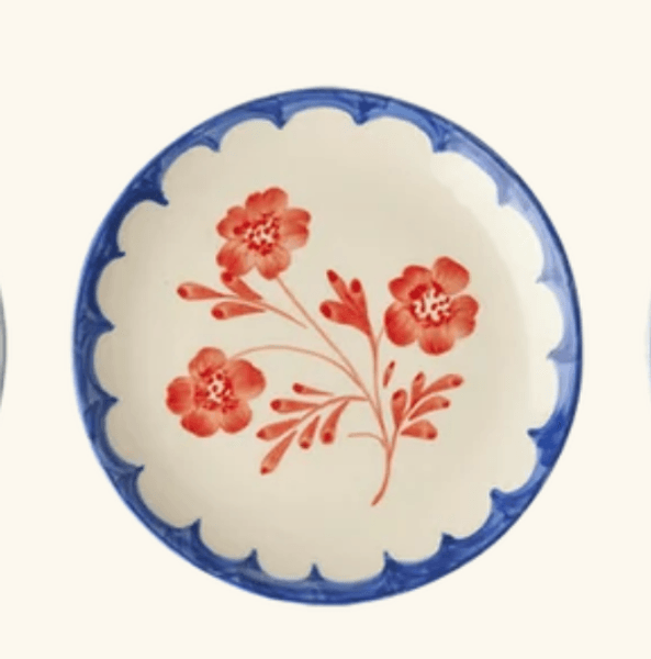 Rice, keramikktallerken vintage flower